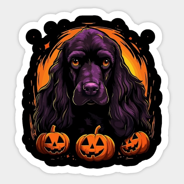 Field Spaniel Halloween Sticker by JH Mart